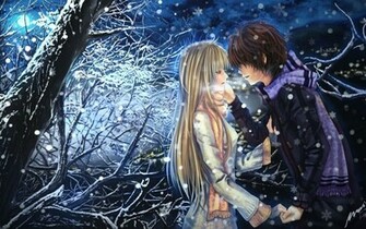 Anime Boy Girl Couple Love Cool Desktop Wallpaper