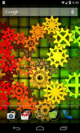 Gears 3d Live Wallpaper For Android Tablet