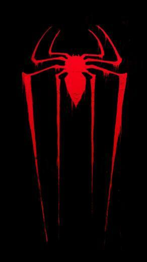 Spider Man Red Logo The Amazing iPhone Wallpaper