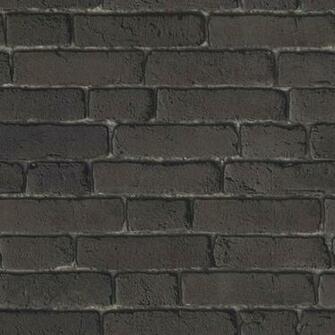 Supplies Charcoal Black J30109 Brick Effect Muriva Wallpaper