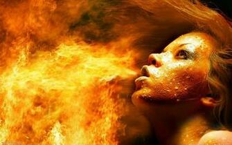 Fire Girl Desktop Wallpaper HD And New 3d