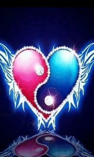 Bigger Yin Yang Heart Live Wallpaper For Android Screenshot