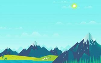 Minimal Nature Landscape HD Wallpaper For Desktop Mac