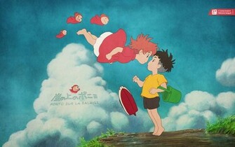 Ponyo On The Cliff By Sea Meyli Fr Graphic Designer