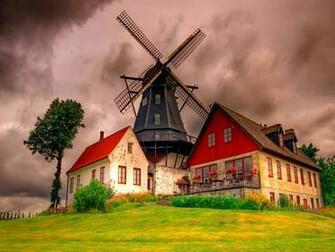 Dutch Windmill Wallpaper