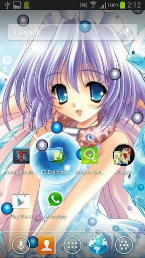 Bigger 3d Anime Girl Live Wallpaper For Android Screenshot