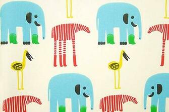 Marimekko Karkulaiset Fabric Wallpaper