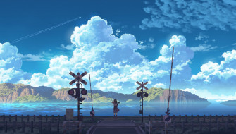 Railroad Crossing Wallpaper