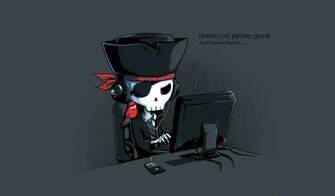 Hardcore Pirates Skeleton Geek Exclusive HD Wallpaper