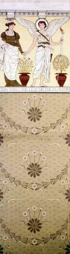 Arts And Crafts Wallpaper Frieze On