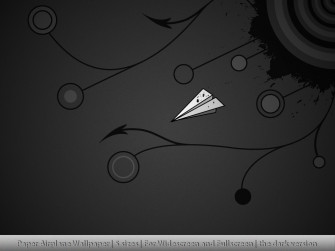 Paper Airplane Dark Wallpaper By Mdgraphs