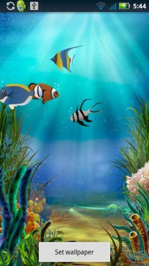 Description Fish Pond Live Wallpaper Has A