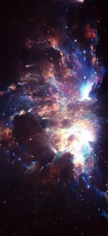Colorful Nebula iPhone X Wallpaper Android Background