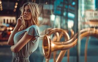 Wallpaper Look Glass Girl Reflection Hands Marco Squassina