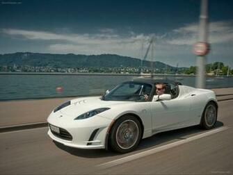 Tesla Roadster Exotic Car Wallpaper Of Diesel Station