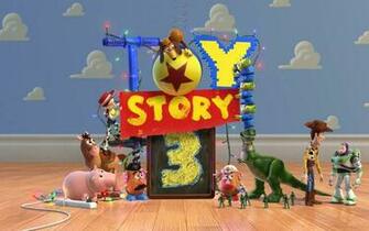 Toy Story Characters Cloud Wall Wallpaper