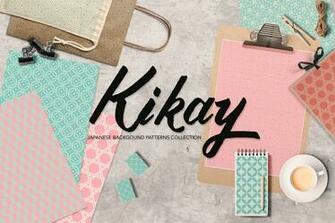 Coral And Mint Green Japanese Patterns Pack By All Is Full Of Love
