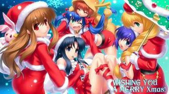 Christmas Girls With Blond Brown Hair Celebration Of And