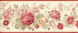 Details About Wallpaper Border Waverly Norfolk Rose