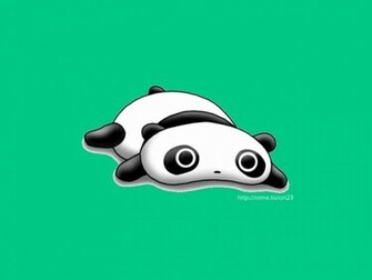 Super Cute Cartoon Panda Wallpaper