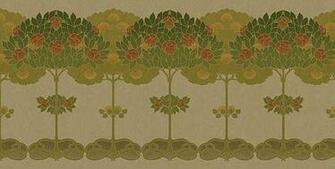 Arts And Crafts Style Wallpaper