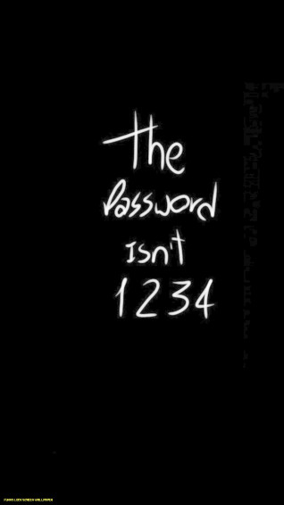 Lock Screen Black Wallpaper