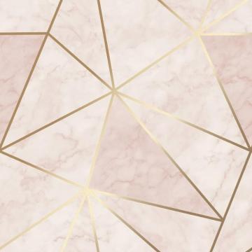 Zara Shimmer Metallic Wallpaper In Soft Pink Gold I Love