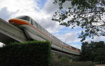 Epcot Monorail Orange Desktop Wallpaper