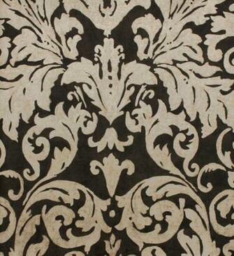 Black And Gold Damask Wallpaper Tivoli