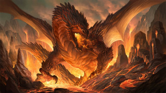 Lava Dragon Wallpaper