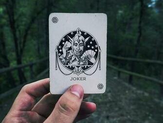 Wallpaper Joker Card Hand HD Background