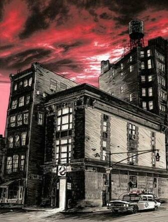 Famous Movie Locations Illustrations In Ghostbusters Geek