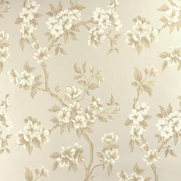Brewster C360503 Advantage Ellen Beige Floral Wallpaper