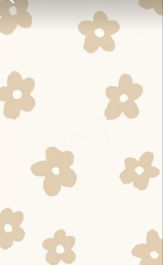 Cream Flowers Wallpaper iPhone Boho Phone
