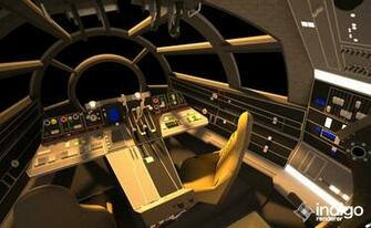 Screen Accurate Millennium Falcon Cockpit Cg Model