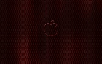 Apple Dark Red Glow Wallpaper HD