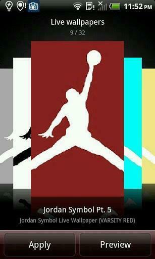 Bigger Jordan Retro Live Wallpaper For Android Screenshot