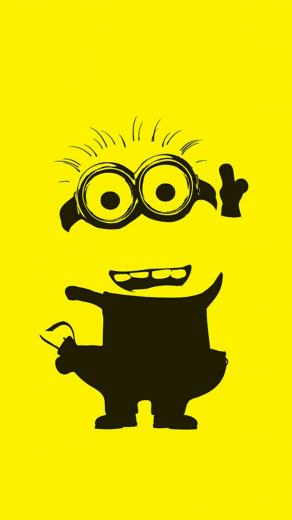 Minion iPhone Wallpaper Tags Despicable Movie Painting Yellow