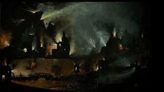 Dark Evil Painting Skeleton Skull Hell Occult Satanic G Wallpaper
