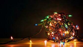 Christmas Lights Wallpaper Mansion