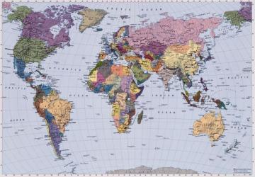 World Map Earth Dual Monitor HD Desktop