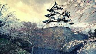 Wallpaper City Sakura Japan Spring HD