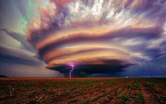 Lightning In A Tornado Wallpaper Nature