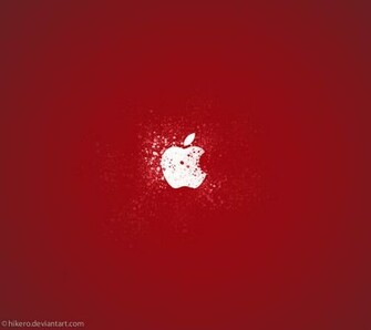 Apple Graffiti Logo Mac Red