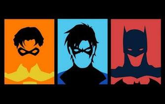Wallpaper Batman Robin Minimalistic Dc Comics Superheroes
