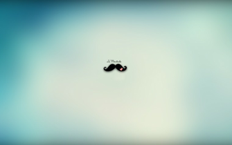 Wallpaper Blue Moustache By Anitaediciones