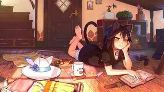 Cat Girl HD Wallpaper Background Image