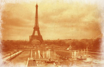 Wallpaper Eiffel Tower Paris France In Vintage