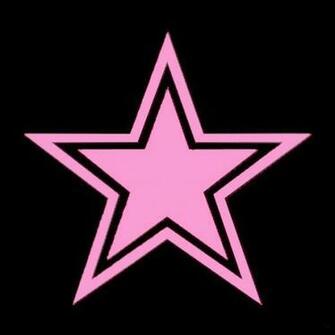Details About Cowboy Star Soft Pink Inch Logo Decals Window Sticker