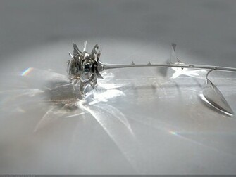Glass Rose Wallpaper 3d Graphics